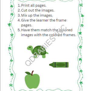 Color Sorting Activity 01 Sample