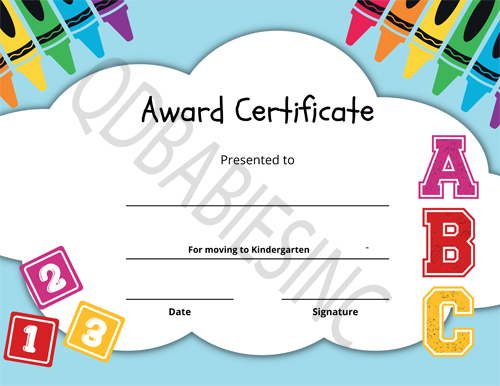 PRE-K Certificate
